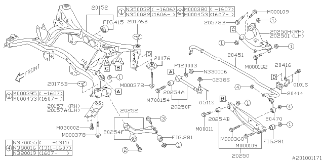 2012 Subaru Impreza Rear Suspension Diagram 2