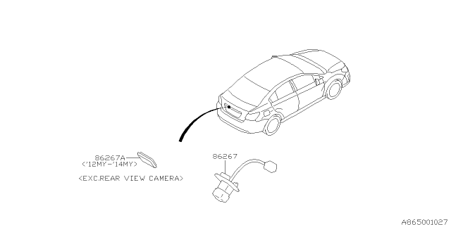 2012 Subaru Impreza Sedan ADA System Diagram