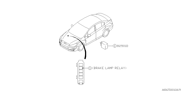 2014 Subaru Impreza Sedan ADA System Diagram 1