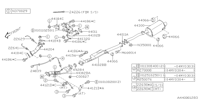 2004 Subaru Baja Exhaust Diagram 3