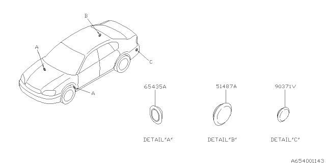 2003 Subaru Legacy Sun Roof Diagram 5