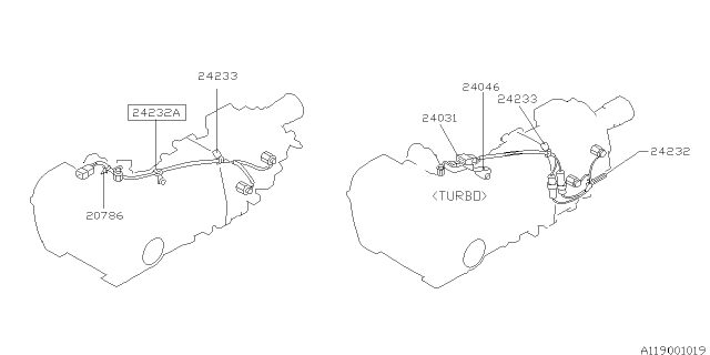 2000 Subaru Outback Transmission Harness Diagram