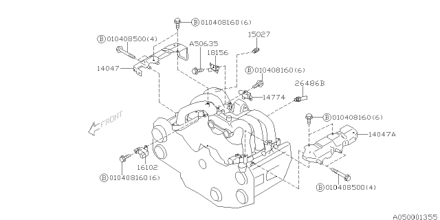 2003 Subaru Baja Intake Manifold Diagram 16