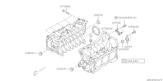 2001 Subaru Legacy Cylinder Block Diagram 4