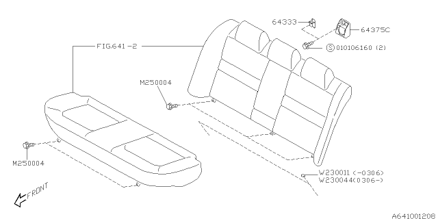 2004 Subaru Outback Rear Seat Diagram 7