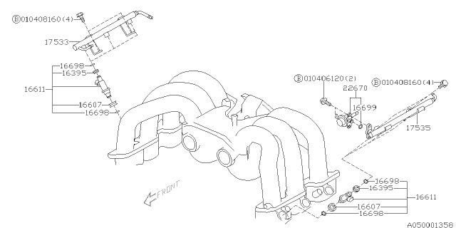 2002 Subaru Outback Intake Manifold Diagram 3