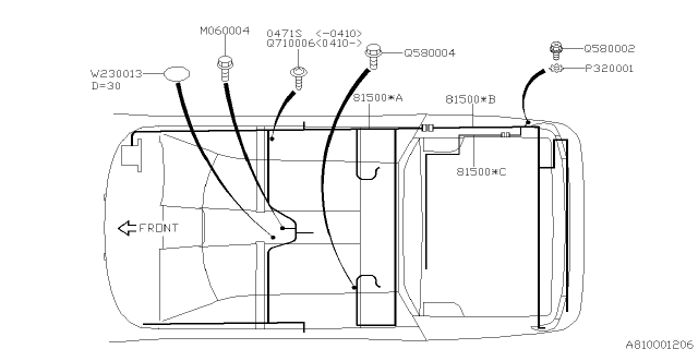 2003 Subaru Outback Wiring Harness Rear Usa Diagram for 81502AE99A