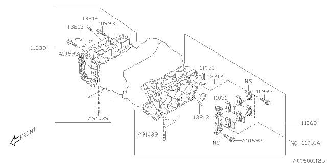 2003 Subaru Baja Cylinder Head Diagram 2