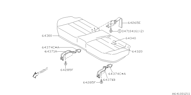 2001 Subaru Outback Rear Seat Diagram 4