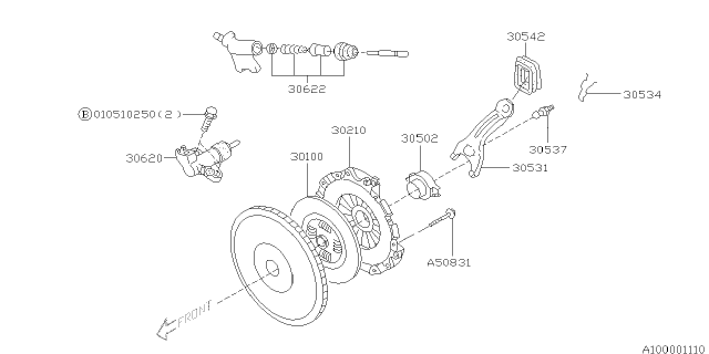 2005 Subaru Baja Manual Transmission Clutch Diagram 2