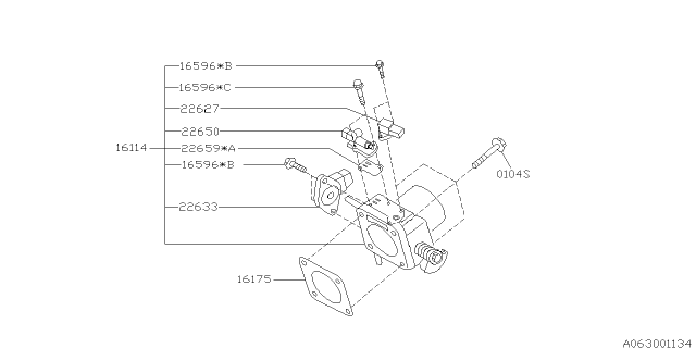 2002 Subaru Outback Throttle Chamber Diagram 1