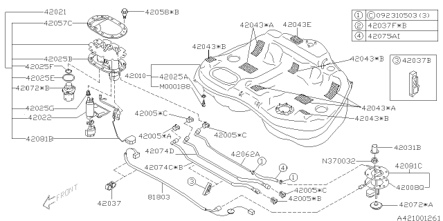 2005 Subaru Baja Fuel Tank Diagram 3