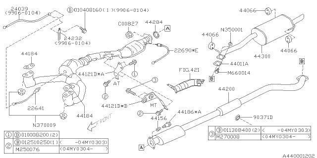 2002 Subaru Outback Exhaust Diagram 1