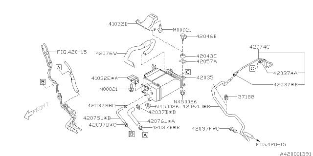 2005 Subaru Baja Fuel Piping Diagram 3