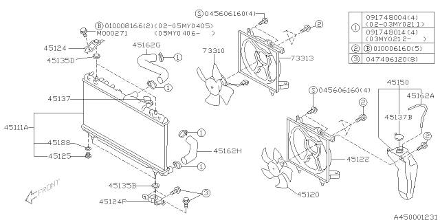 2004 Subaru Baja Engine Cooling Diagram 4