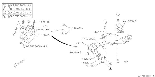 2005 Subaru Baja Exhaust Diagram 6