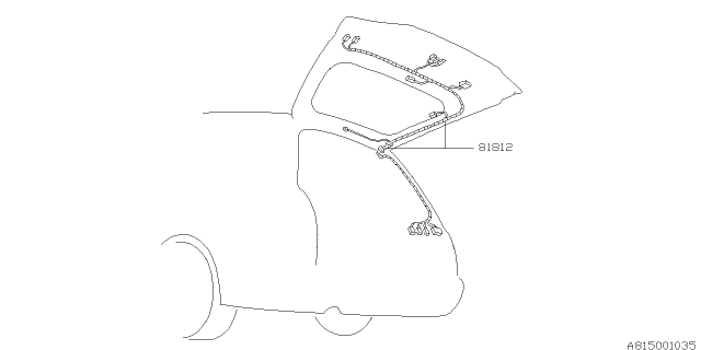 2001 Subaru Outback Cord - Rear Diagram 2