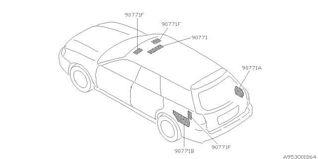 2004 Subaru Baja Silencer Diagram 1