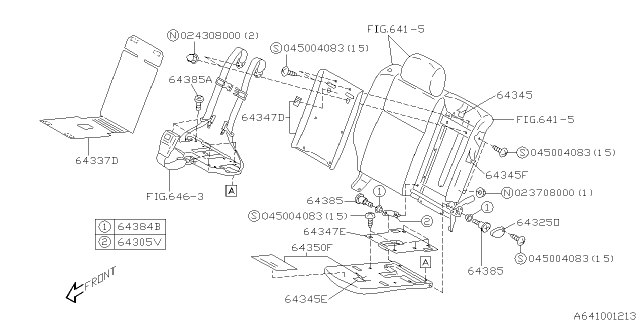 2006 Subaru Baja Rear Seat Diagram 3