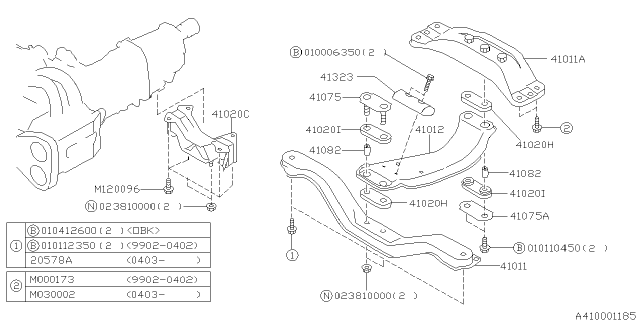 2001 Subaru Outback Engine Mounting Diagram 4