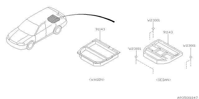 2004 Subaru Baja Cover Diagram