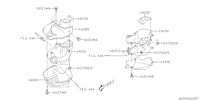 2004 Subaru Baja Exhaust Manifold Diagram