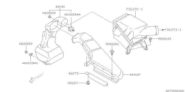 2004 Subaru Legacy Air Cleaner & Element Diagram 7