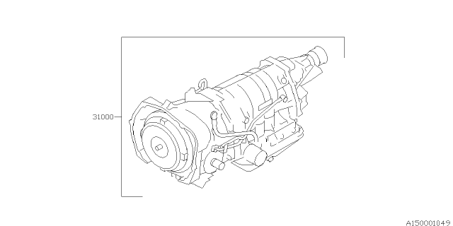 2000 Subaru Legacy Automatic Transmission Assembly Diagram