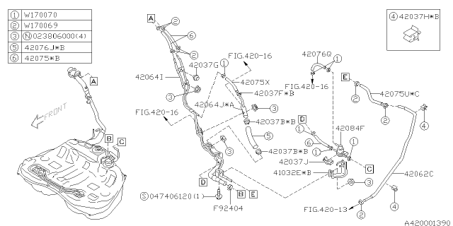 2005 Subaru Baja Fuel Piping Diagram 5