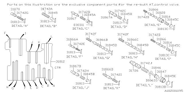 2000 Subaru Legacy Plug Valve Diagram for 31845AA120