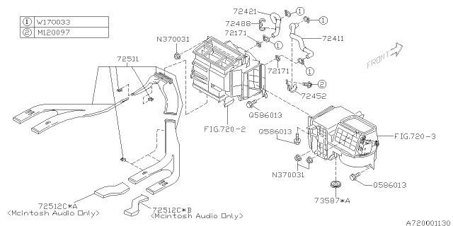 2003 Subaru Outback Heater System Diagram 1