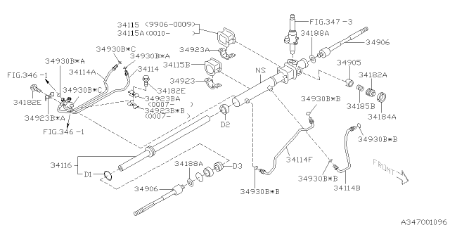 2003 Subaru Baja Power Steering Gear Box Diagram 2