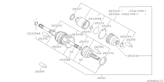 2000 Subaru Legacy Front Axle Diagram 2