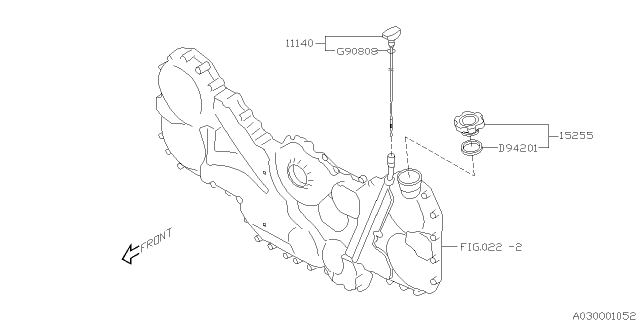 2001 Subaru Outback Oil Filler Duct Diagram 1