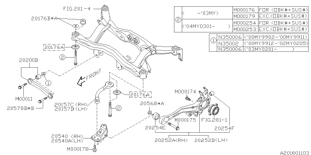 2005 Subaru Baja Rear Suspension Diagram 4