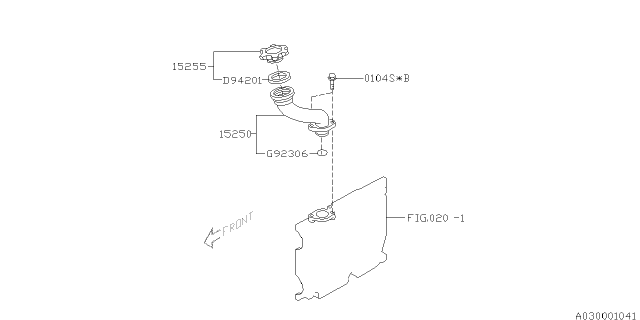 2003 Subaru Baja Oil Filler Duct Diagram 3