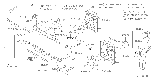 2006 Subaru Baja SHROUD Diagram for 73313AE00A