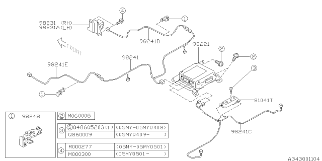 2005 Subaru Baja Air Bag Diagram 3