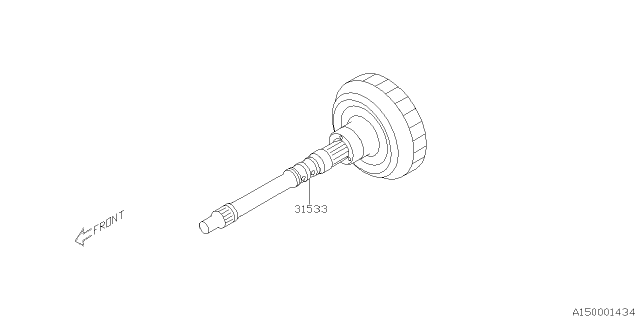 2021 Subaru Crosstrek Automatic Transmission Assembly Diagram 1