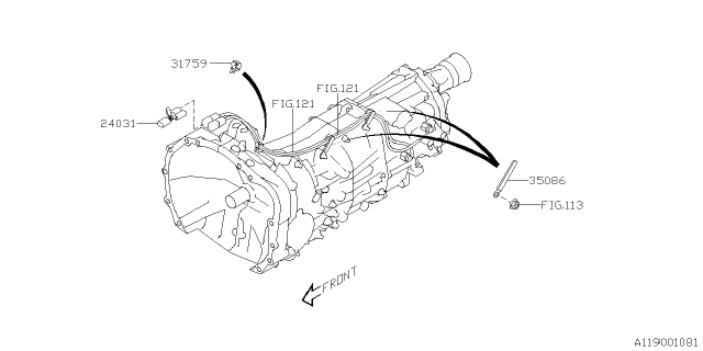 2021 Subaru Crosstrek Transmission Harness Diagram