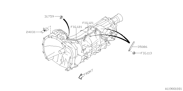 2019 Subaru Crosstrek Transmission Harness Diagram