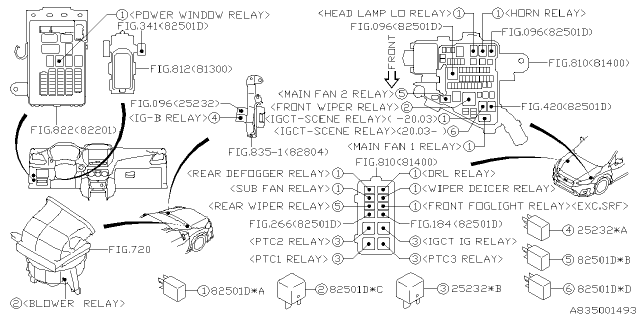 2018 Subaru Crosstrek Electrical Parts - Body Diagram 5