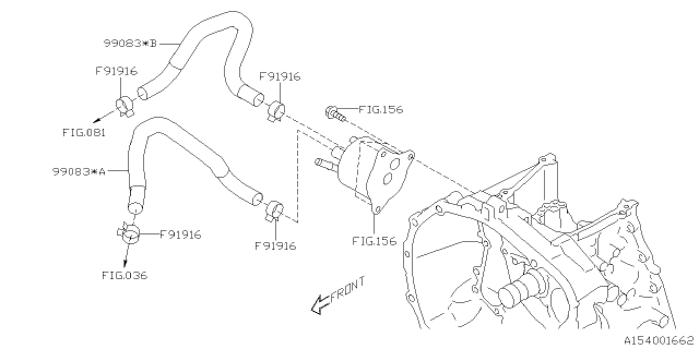 2020 Subaru Crosstrek Automatic Transmission Case Diagram 2