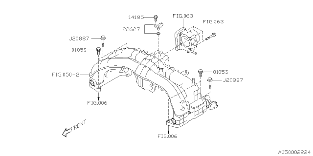 2021 Subaru Crosstrek Intake Manifold Diagram 8