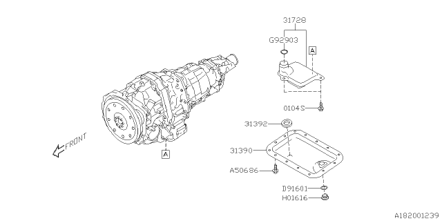 2020 Subaru Crosstrek Control Valve Diagram 3