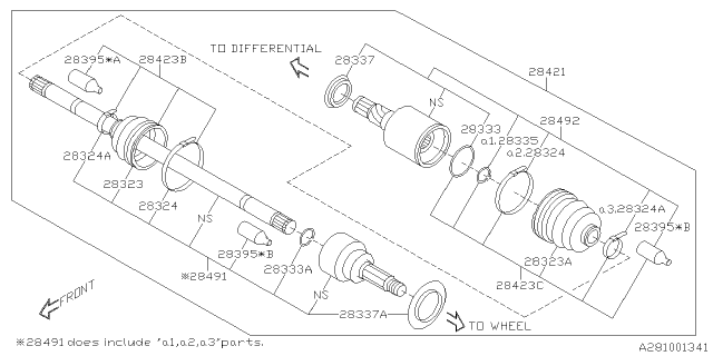 2019 Subaru Crosstrek Rear Axle Diagram 1