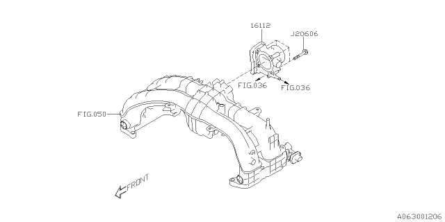 2020 Subaru Crosstrek Throttle Chamber Diagram