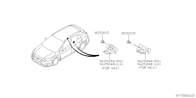 2019 Subaru Crosstrek Tool Kit & Jack Diagram 1