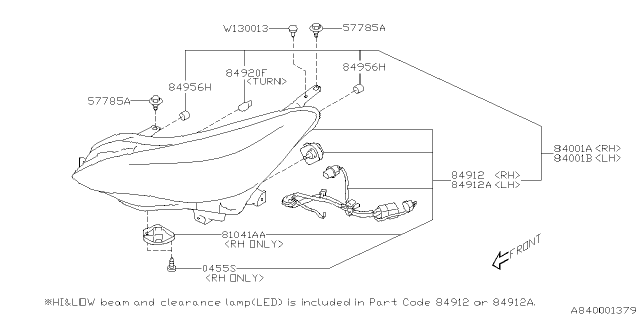 2021 Subaru Crosstrek Head Lamp Diagram 3