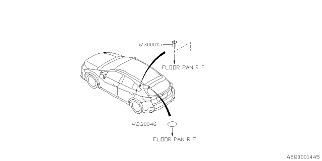 2020 Subaru Crosstrek Key Kit & Key Lock Diagram 1